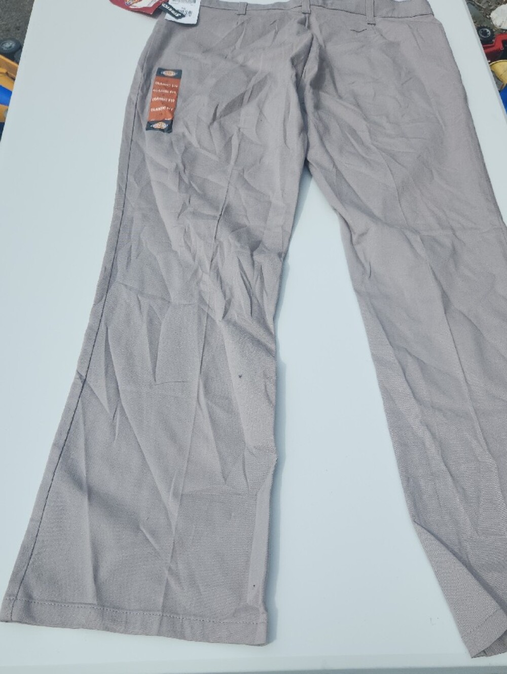 NWT Dickies Women’s Gray Stretch Straight Leg Work Pants Career Uniform - Picture 5 of 5